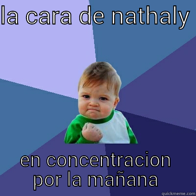 tough chic - LA CARA DE NATHALY  EN CONCENTRACION POR LA MAÑANA Success Kid