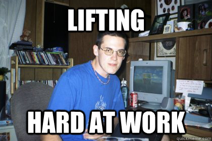 lifting hard at work  Eliace meme