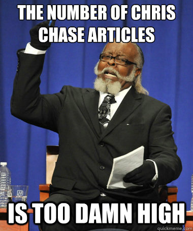 The number of Chris Chase Articles is too damn high  The Rent Is Too Damn High