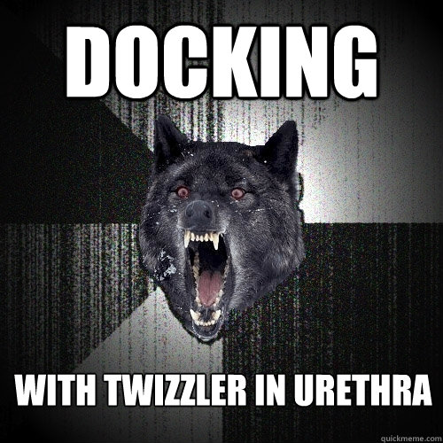 DOCKING WIth twizzler in urethra  Insanity Wolf