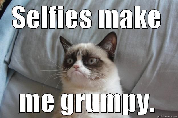 SELFIES MAKE ME GRUMPY. Grumpy Cat