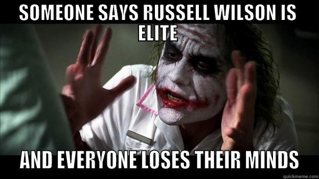 The joker knows - SOMEONE SAYS RUSSELL WILSON IS ELITE  AND EVERYONE LOSES THEIR MINDS Misc