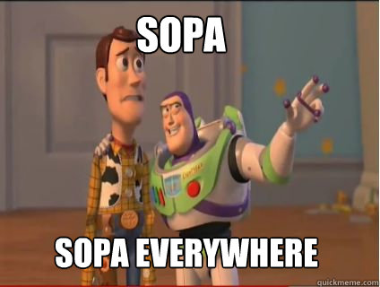 Sopa sopa everywhere  woody and buzz