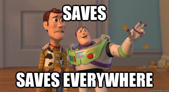 saves saves everywhere  Toy Story Everywhere