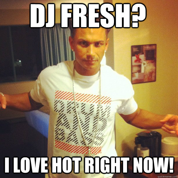 DJ Fresh? I Love Hot Right Now!  Drum and Bass DJ Pauly D