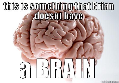 THIS IS SOMETHING THAT BRIAN DOESNT HAVE A BRAIN Scumbag Brain