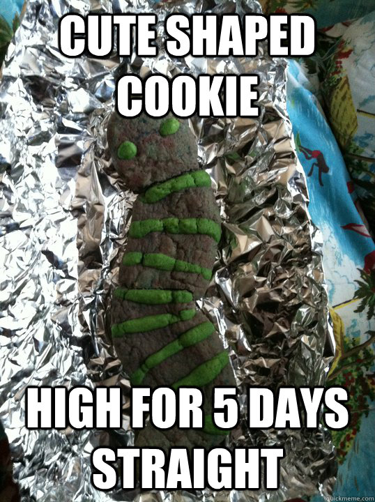 Cute Shaped Cookie High for 5 days straight  Unsuspected Weed Cookie