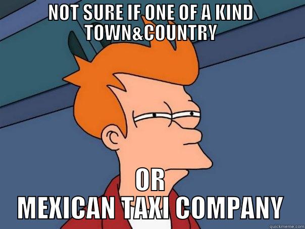 NOT SURE IF ONE OF A KIND TOWN&COUNTRY OR MEXICAN TAXI COMPANY Futurama Fry