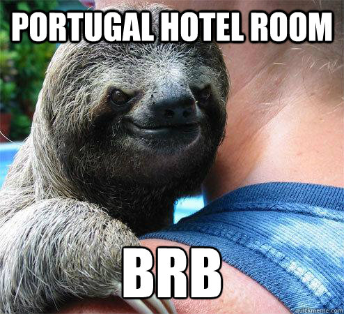 Portugal Hotel Room BRB
  Suspiciously Evil Sloth