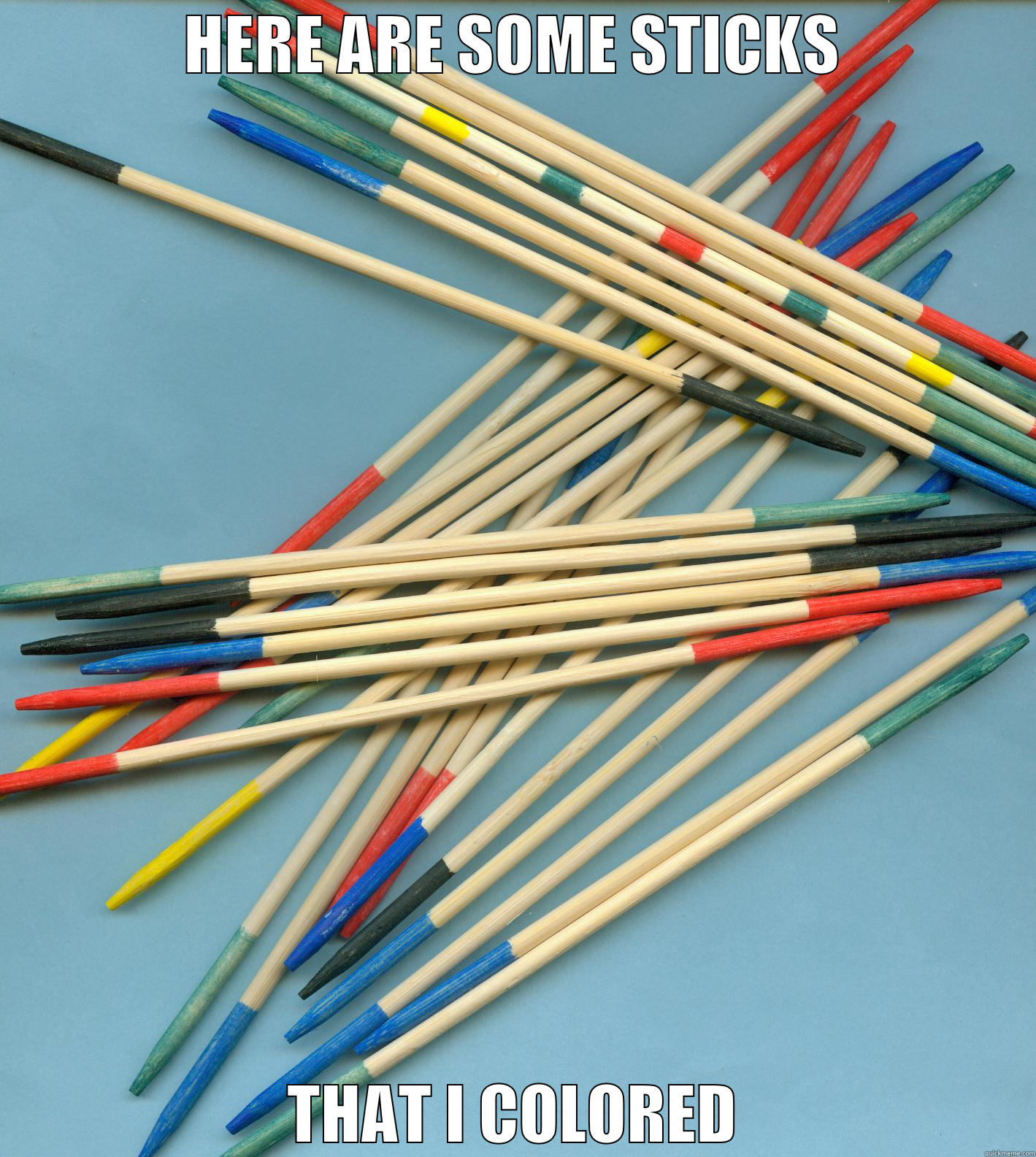 Honest Christmas Gifts #1 - HERE ARE SOME STICKS THAT I COLORED Misc