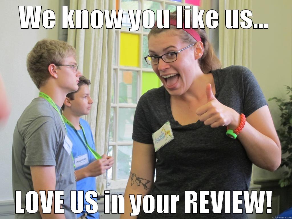 Show us the LOVE - WE KNOW YOU LIKE US... LOVE US IN YOUR REVIEW! Misc