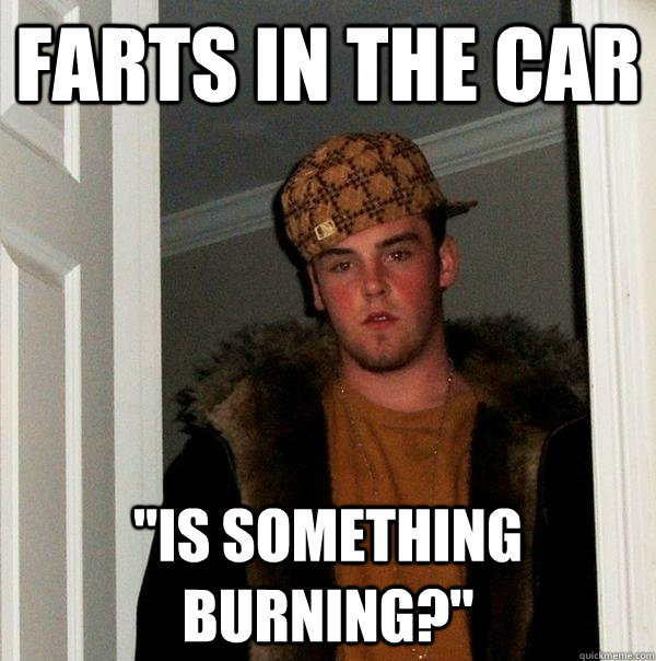 farts in the car 