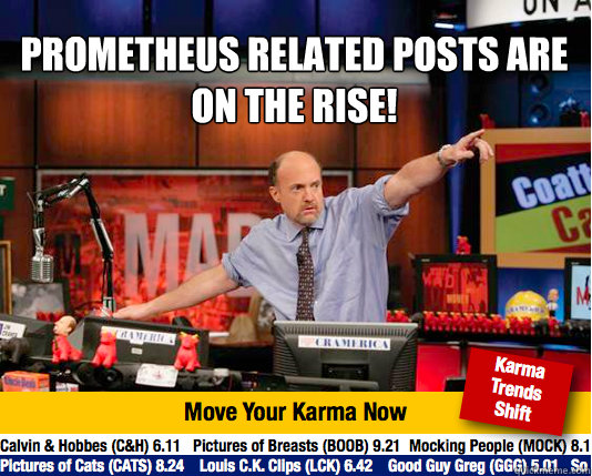 Prometheus related posts are on the rise!
   Mad Karma with Jim Cramer