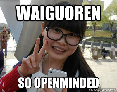 Waiguoren So openminded  Chinese girl Rainy