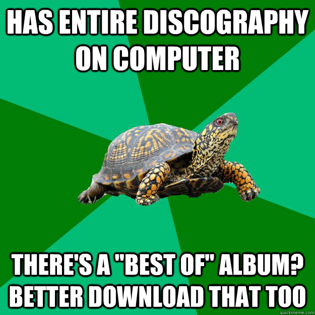 HAS ENTIRE DISCOGRAPHY ON COMPUTER THERE'S A 