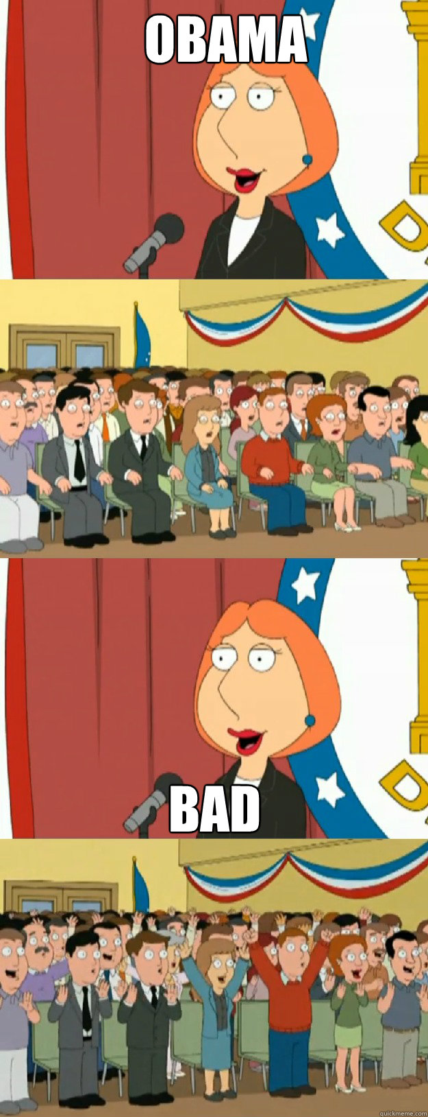 obama bad - obama bad  Lois Griffin