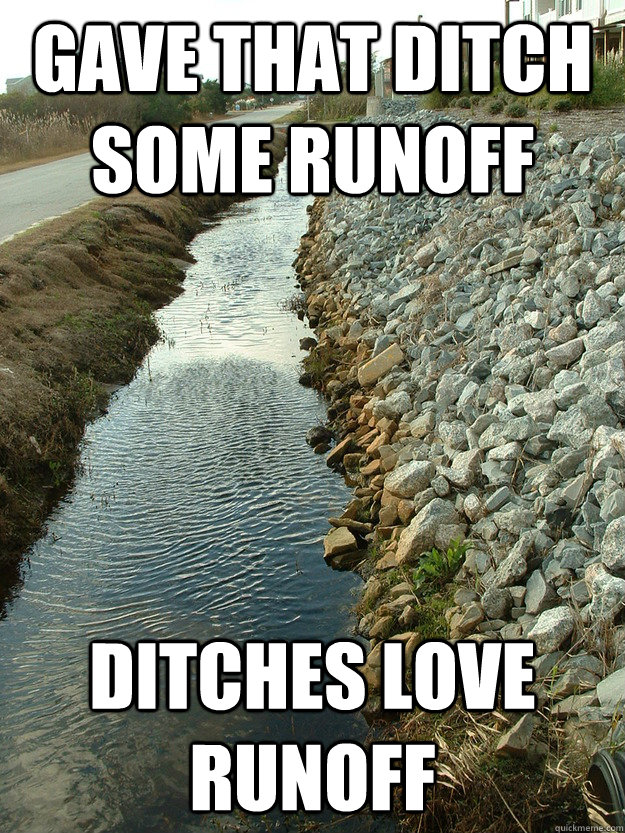 Gave that ditch some Runoff ditches love runoff - Gave that ditch some Runoff ditches love runoff  Misc