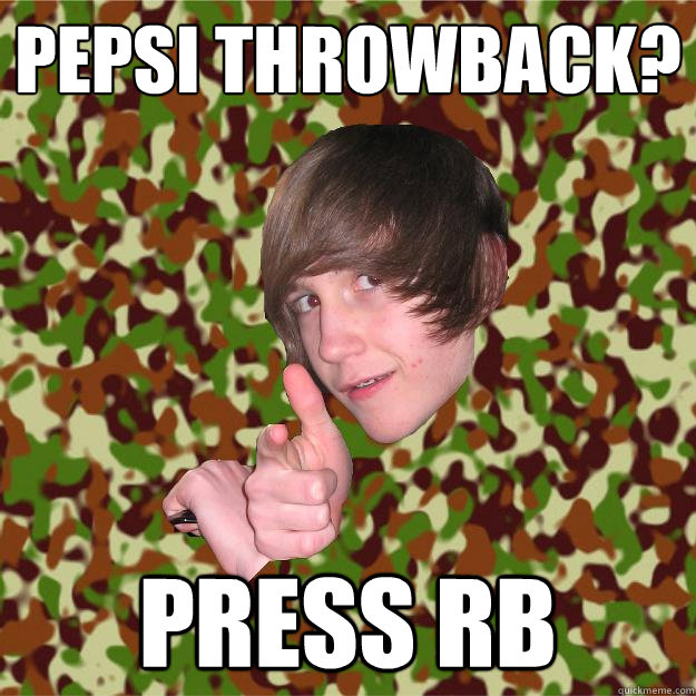 Pepsi throwback? press rb  