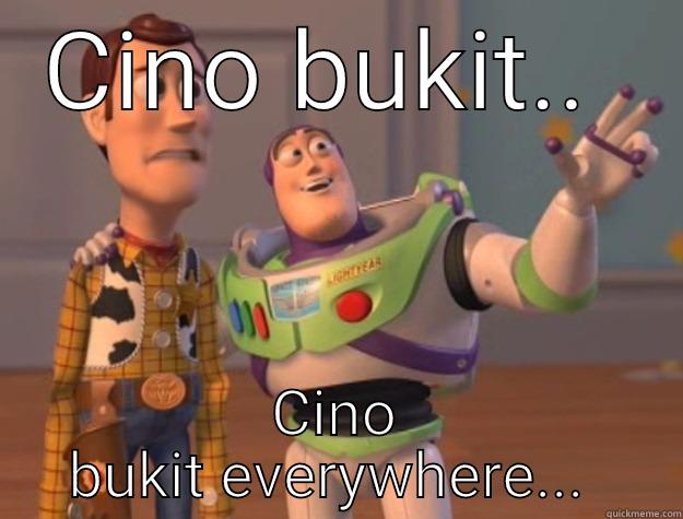 CINO BUKIT..  CINO BUKIT EVERYWHERE...  Toy Story