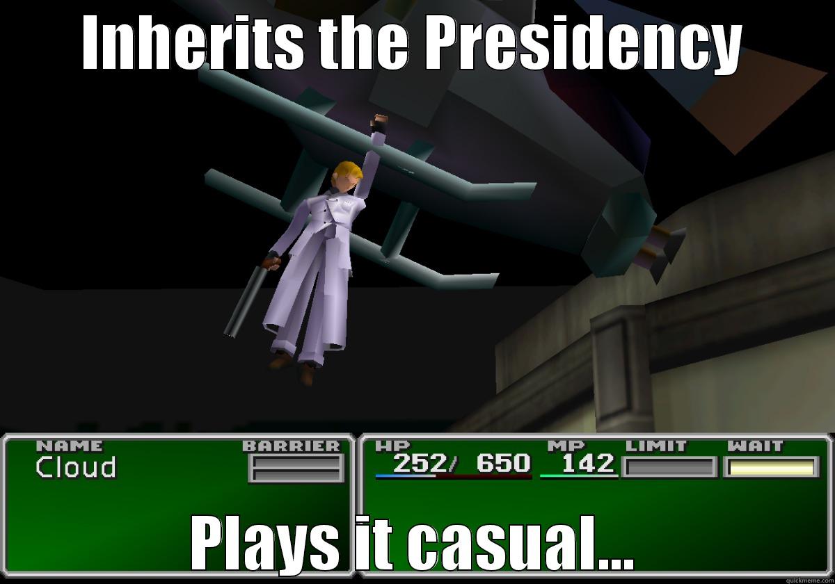 FFFVII funny - INHERITS THE PRESIDENCY PLAYS IT CASUAL... Misc