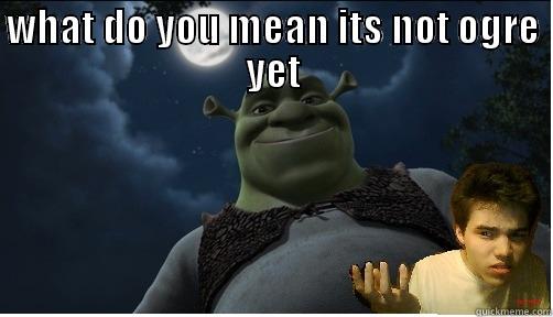 WHAT DO YOU MEAN ITS NOT OGRE YET  Misc