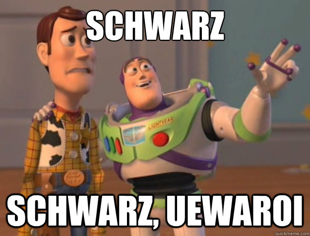 Schwarz schwarz, UEWAroi  Buzz Lightyear