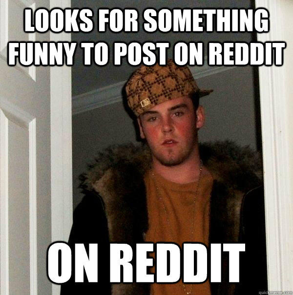 Looks for something funny to post on reddit on reddit - Looks for something funny to post on reddit on reddit  Scumbag Steve