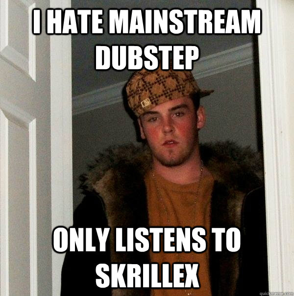 I hate Mainstream Dubstep Only listens to Skrillex  Scumbag Steve