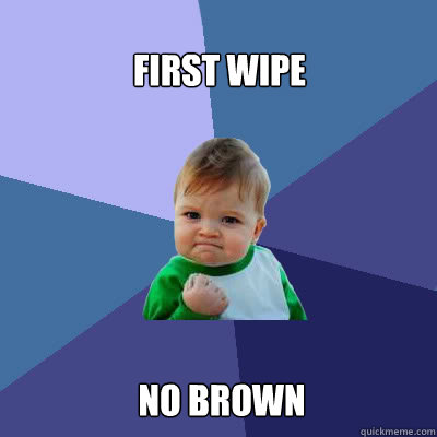 First Wipe No Brown  Success Baby