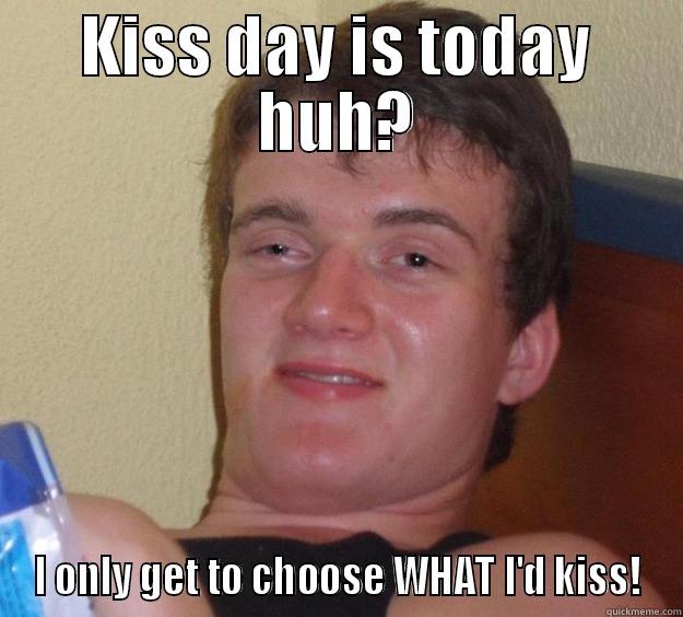 KISS DAY IS TODAY HUH? I ONLY GET TO CHOOSE WHAT I'D KISS! 10 Guy