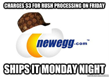 CHARGES $3 for rush processing on Friday Ships it Monday night  