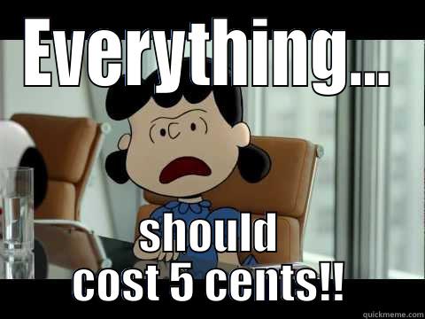 EVERYTHING... SHOULD COST 5 CENTS!! Misc