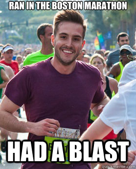 Ran in the Boston Marathon Had a Blast  Ridiculously photogenic guy