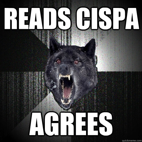 reads cispa agrees  Insanity Wolf