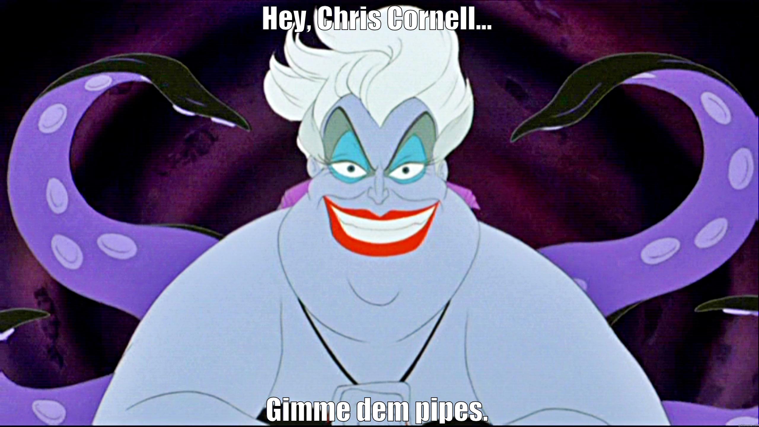 Ursula like dat gravelly... - HEY, CHRIS CORNELL... GIMME DEM PIPES. Misc