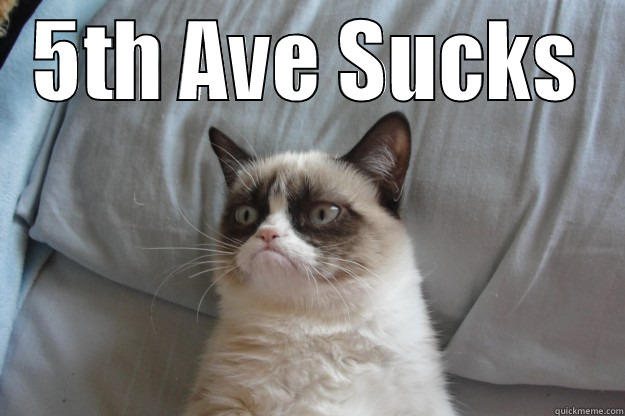 5TH AVE SUCKS  Grumpy Cat