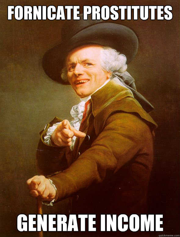 Fornicate Prostitutes Generate Income  Joseph Ducreux