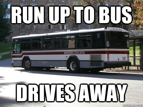 Run up to bus drives away - Run up to bus drives away  Misc