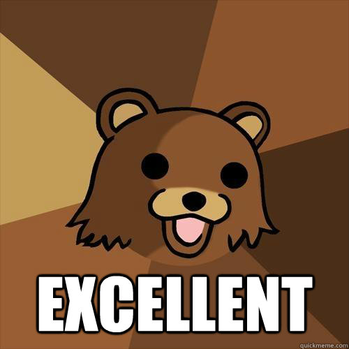  Excellent  Pedobear