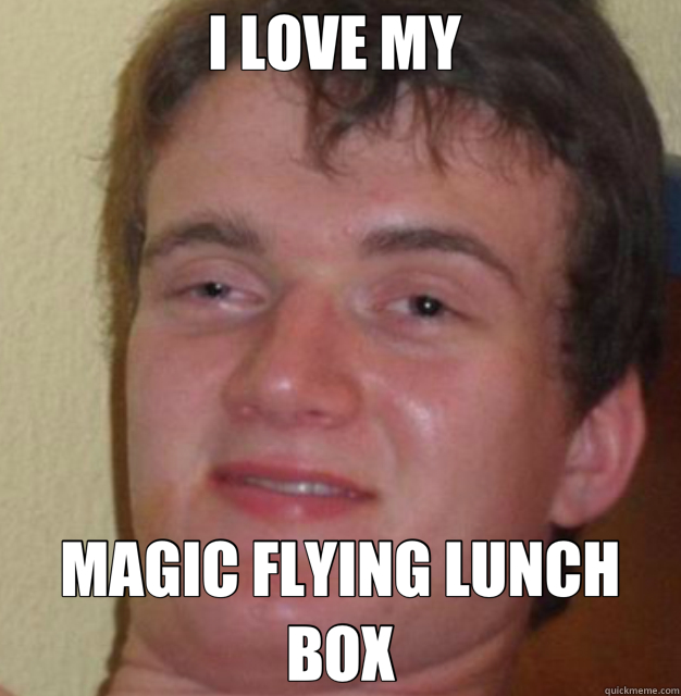 I LOVE MY  MAGIC FLYING LUNCH BOX - I LOVE MY  MAGIC FLYING LUNCH BOX  ten guy