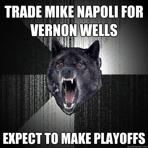 Trade mike napoli for vernon wells expect to make playoffs  Insanity Wolf