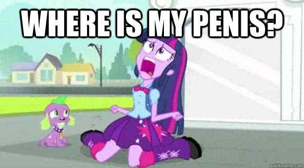 WHERE IS MY PENIS?   Human Twilight Sparkle