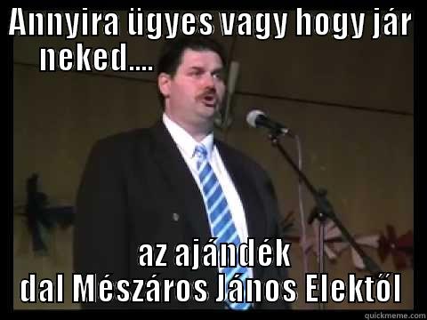 ANNYIRA ÜGYES VAGY HOGY JÁR NEKED....                                       AZ AJÁNDÉK DAL MÉSZÁROS JÁNOS ELEKTŐL Misc