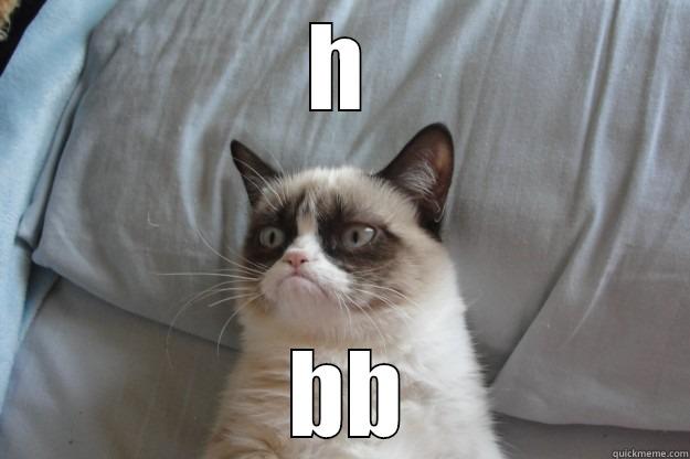 bummed  - H  BB Grumpy Cat