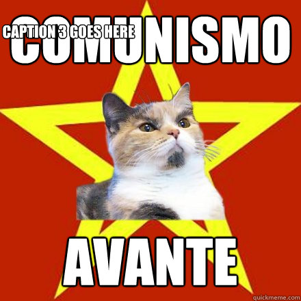 Comunismo avante Caption 3 goes here  Lenin Cat