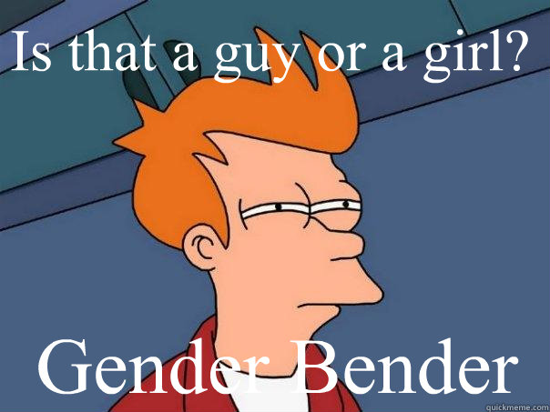 Is that a guy or a girl? Gender Bender  Futurama Fry