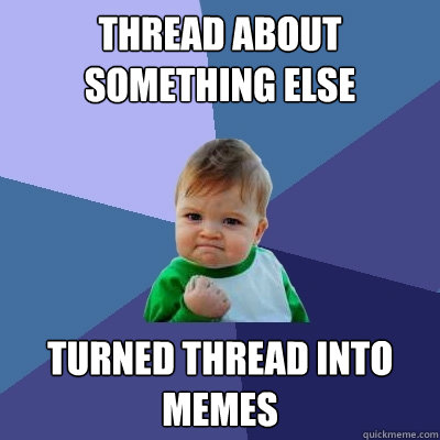 Thread about something else Turned thread into memes - Thread about something else Turned thread into memes  Success Kid