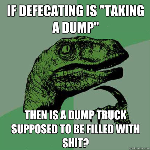 if defecating is 