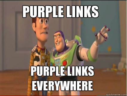 Purple links purple links everywhere  woody and buzz