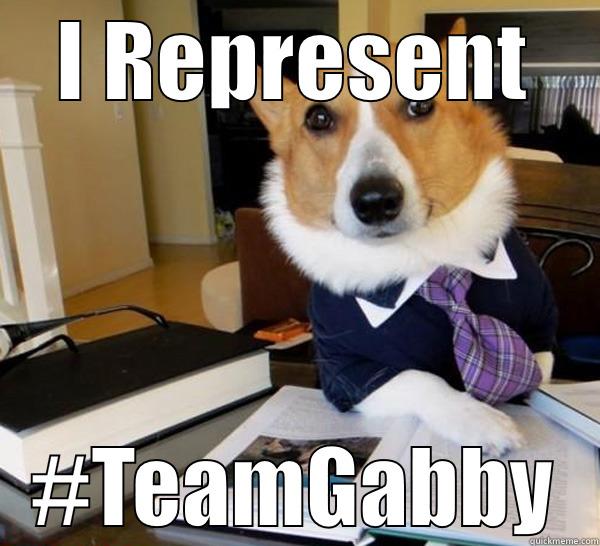 I REPRESENT #TEAMGABBY Lawyer Dog